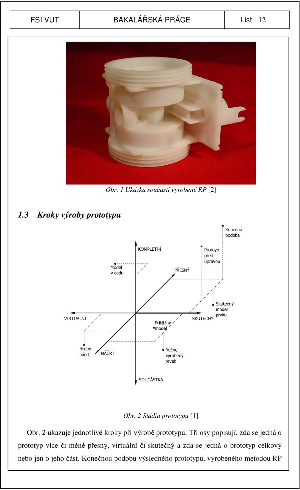 2 ukazuje jednotlivé kroky při výrobě prototypu.