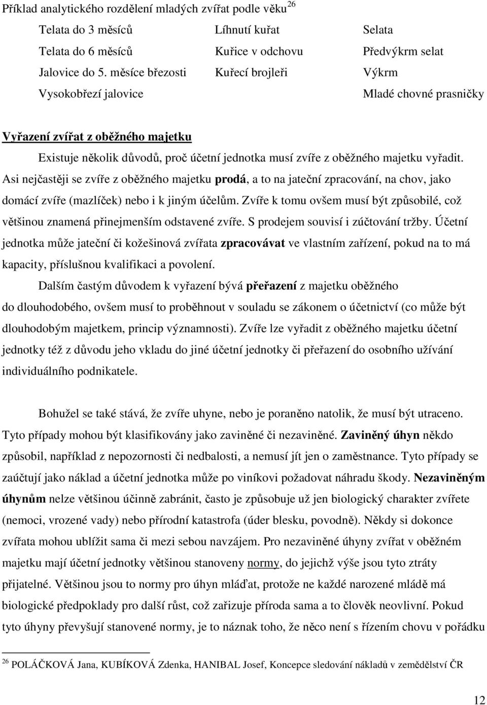 vyřadit. Asi nejčastěji se zvíře z oběžného majetku prodá, a to na jateční zpracování, na chov, jako domácí zvíře (mazlíček) nebo i k jiným účelům.