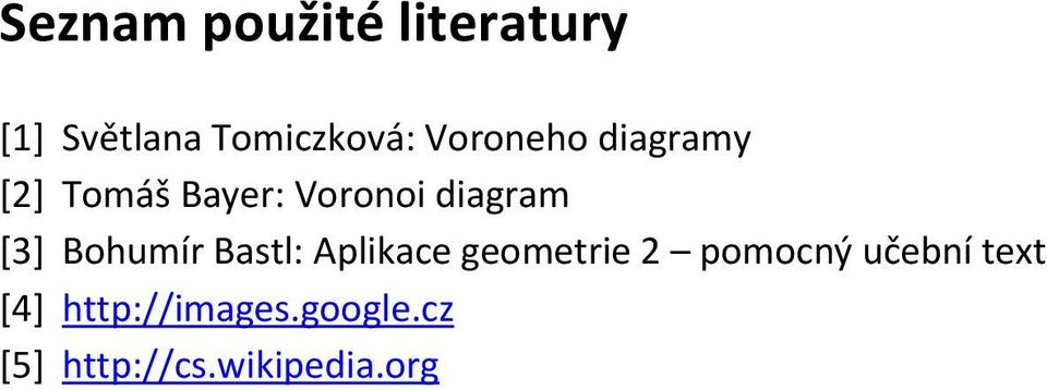 Bohumír Bastl: Aplikace geometrie 2 pomocný učební