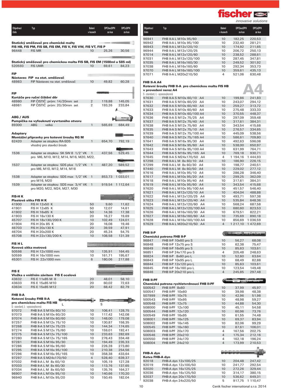 směšovač 10 49,82 60,28 FIP Kartáče pro ruční čištění děr 48980 FIP ČISTIČ prům: 14/20mm set 2 119,88 145,05 48981 FIP ČISTIČ prům: 20/30mm set 2 193,26 233,84 ABG / AUS Pumpička na vyfouknutí