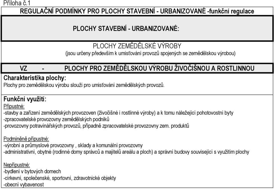 -stavby a zařízení zemědělských provozoven (živočišné i rostlinné výroby) a k tomu náležející pohotovostní byty -zpracovatelské provozovny zemědělských podniků -provozovny potravinářských provozů,