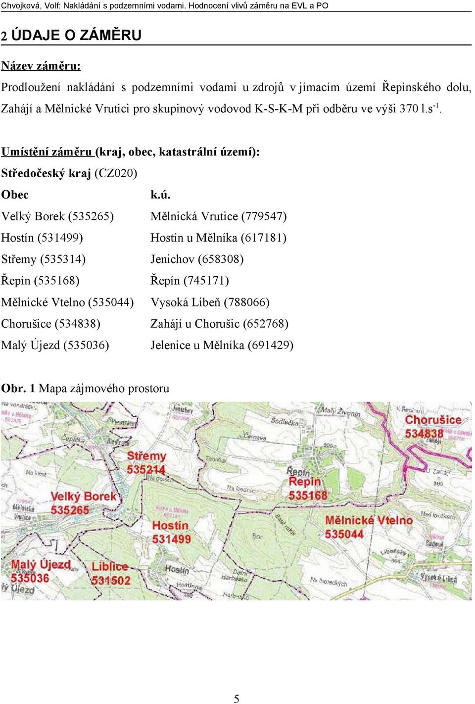 emí): Středočeský kraj (CZ020) Obec k.ú.