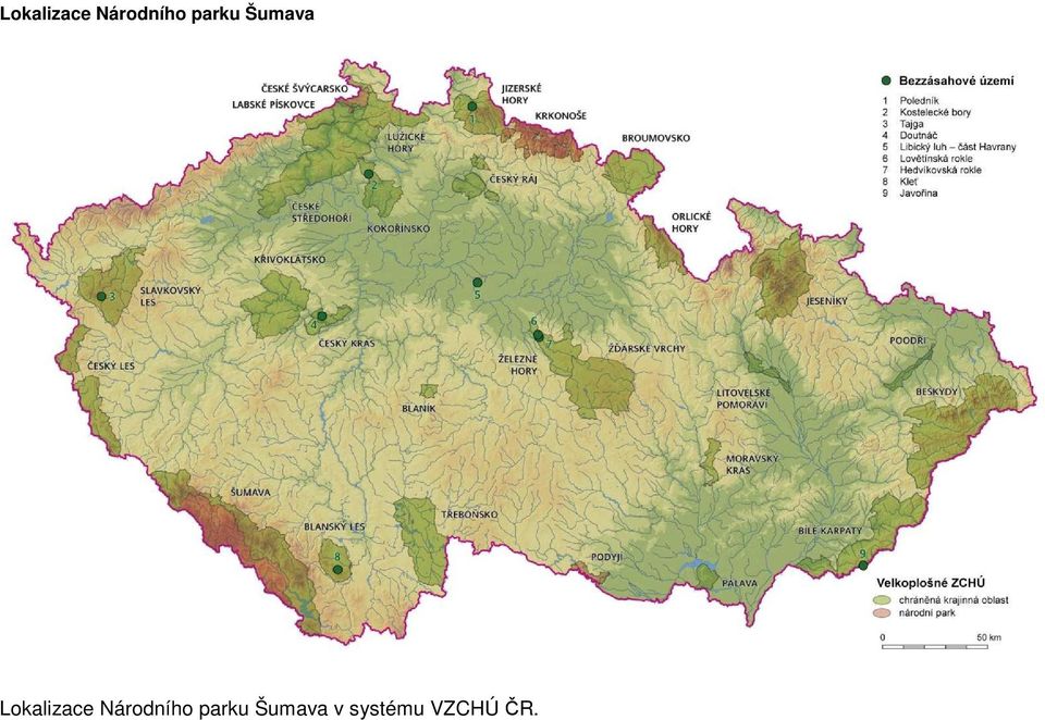 Šumava v systému