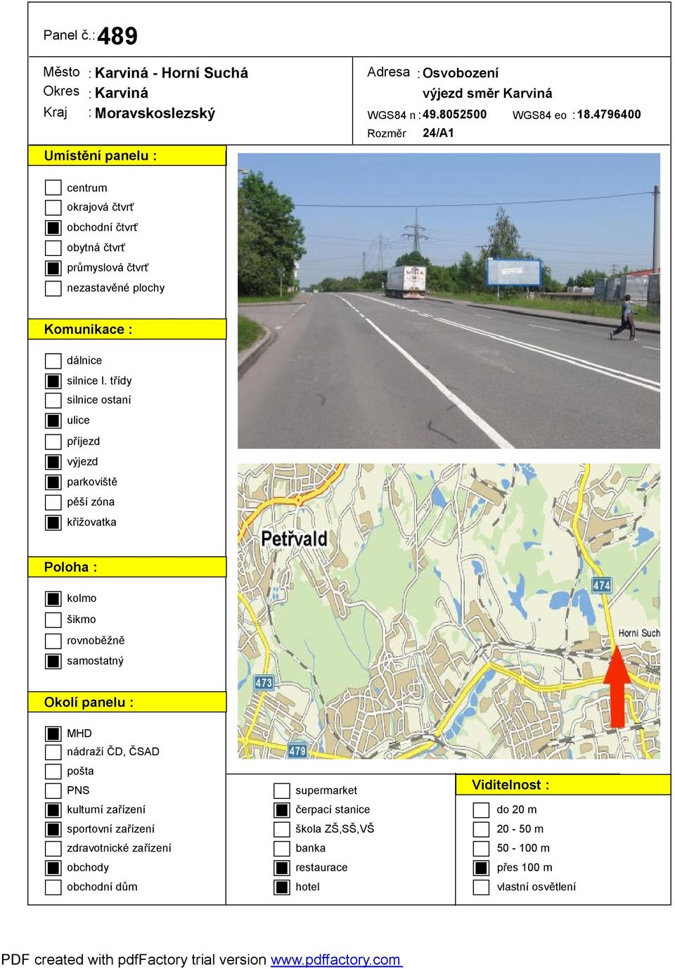 : Osvobození směr Karviná WGS84