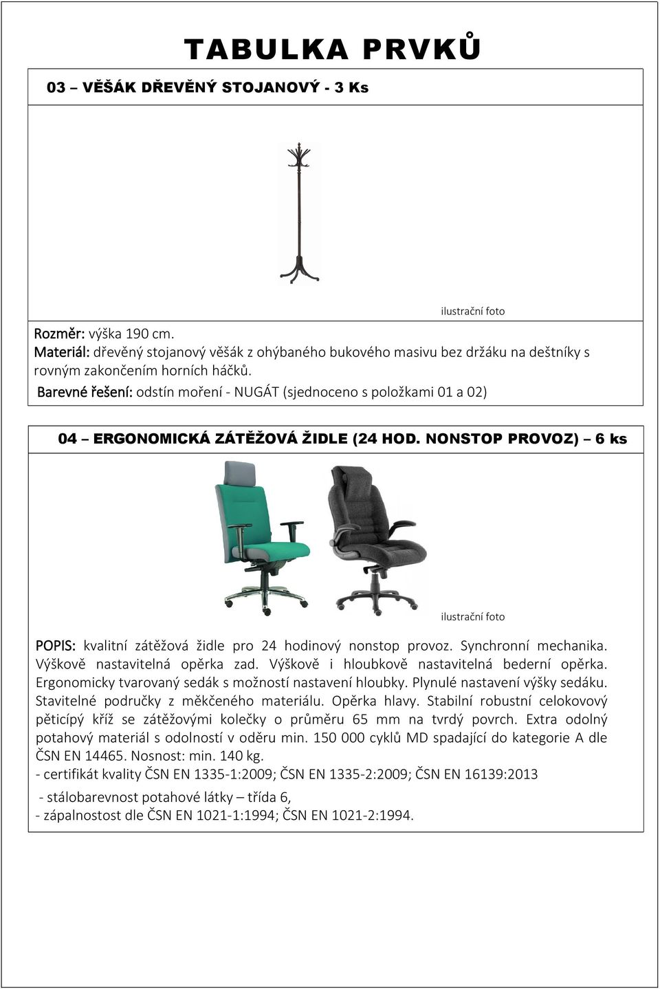 Synchronní mechanika. Výškově nastavitelná opěrka zad. Výškově i hloubkově nastavitelná bederní opěrka. Ergonomicky tvarovaný sedák s možností nastavení hloubky. Plynulé nastavení výšky sedáku.