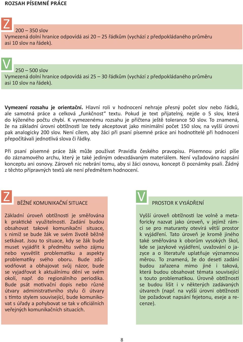 Hlavní roli v hodnocení nehraje přesný počet slov nebo řádků, ale samotná práce a celková funkčnost textu. Pokud je text přijatelný, nejde o 5 slov, která do kýženého počtu chybí.