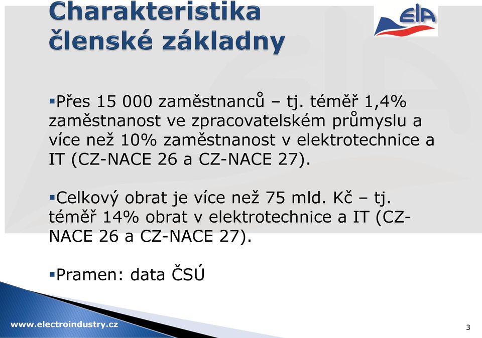 zaměstnanost v elektrotechnice a IT (CZ-NACE 26 a CZ-NACE 27).