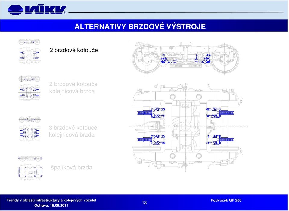 kolejnicová brzda 3 brzdové