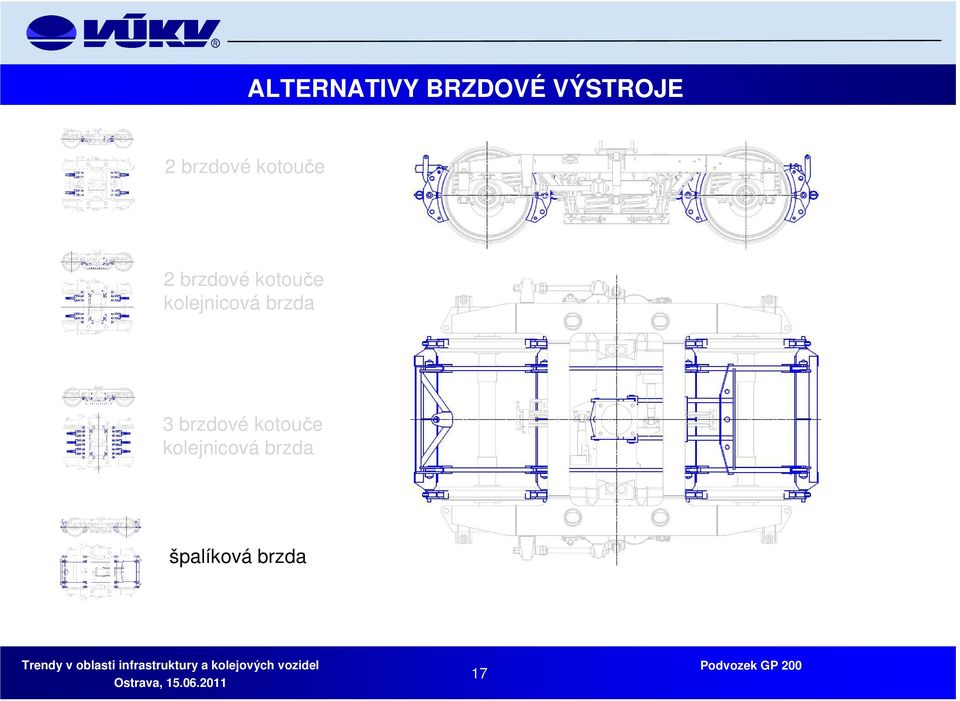 kolejnicová brzda 3 brzdové