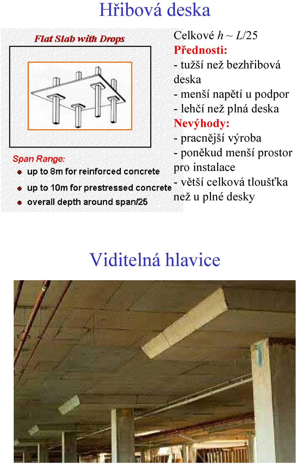 deska Nevýhody: -pracnější výroba -poněkud menší prostor