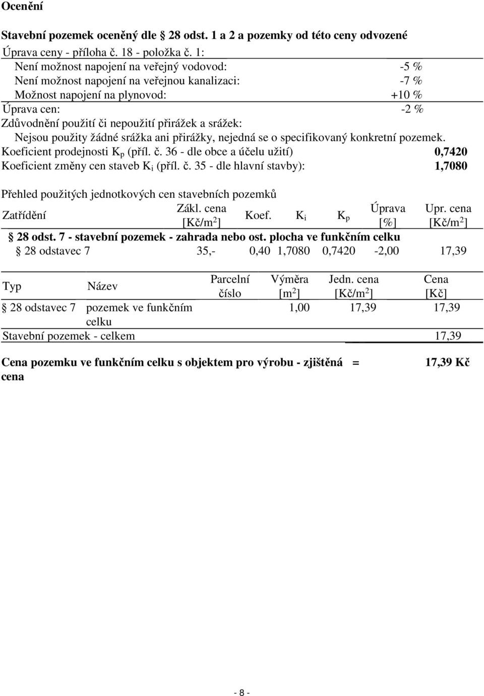 7 - stavební pozemek - zahrada nebo ost.