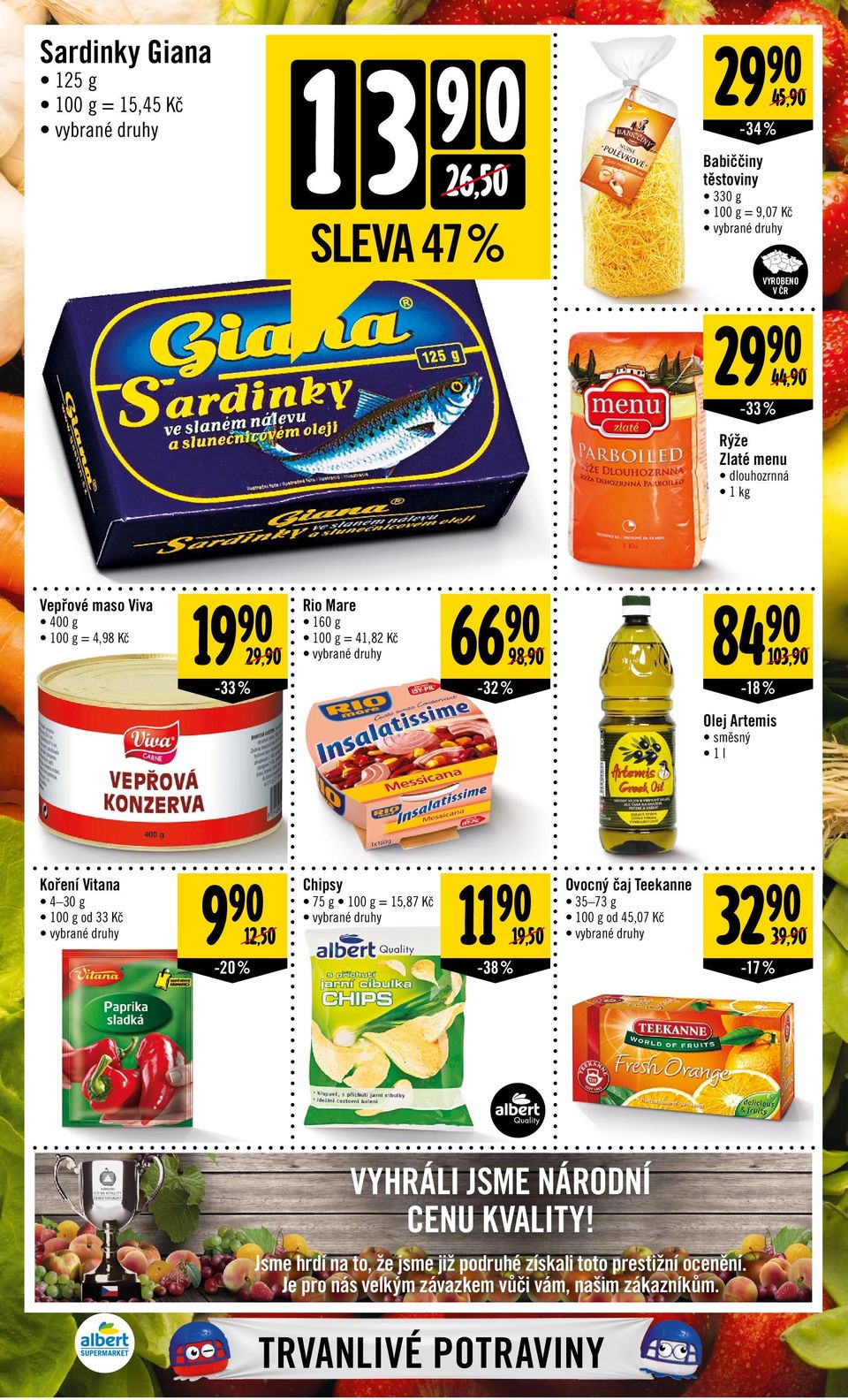 Vitana 4 30 g od 33 Kč 9 2,50-20% Chipsy 75 g = 5,87 Kč 9,50-38% Ovocný čaj Teekanne 35 73 g od 45,07 Kč 32-7 % 39, Vyhráli jsme národní