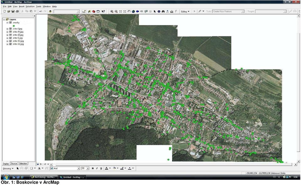 v ArcMap