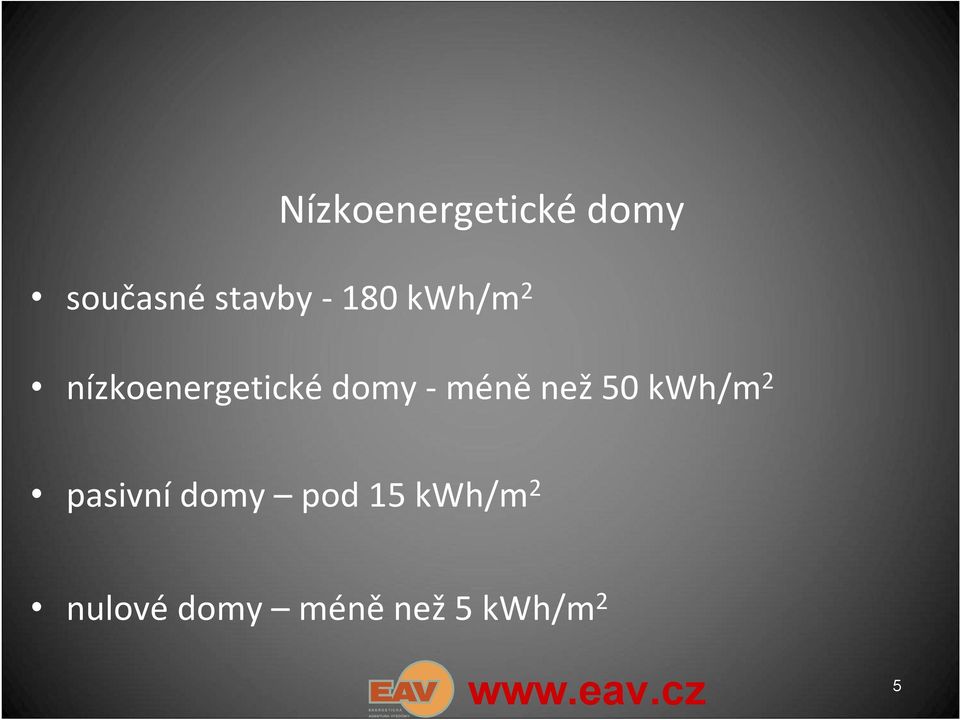 méně než 50 kwh/m 2 pasivní domy pod