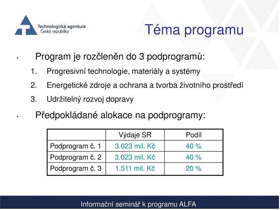 Energetické zdroje a ochrana a tvorba životního prostředí 3.