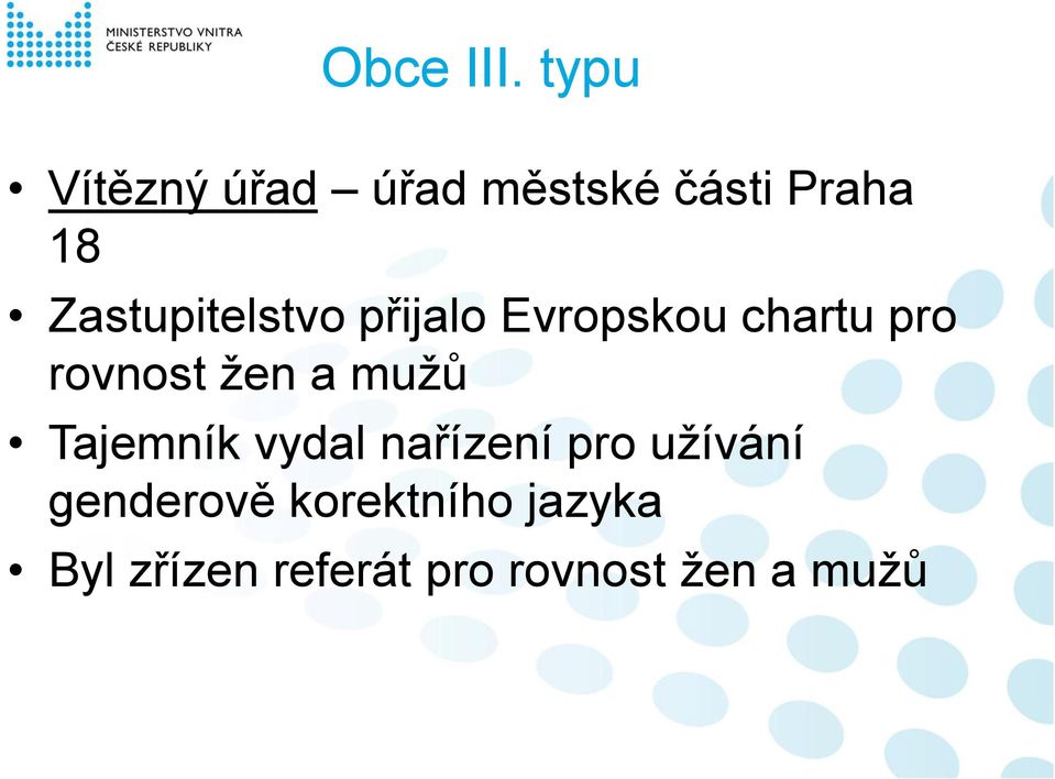 Zastupitelstvo přijalo Evropskou chartu pro rovnost žen