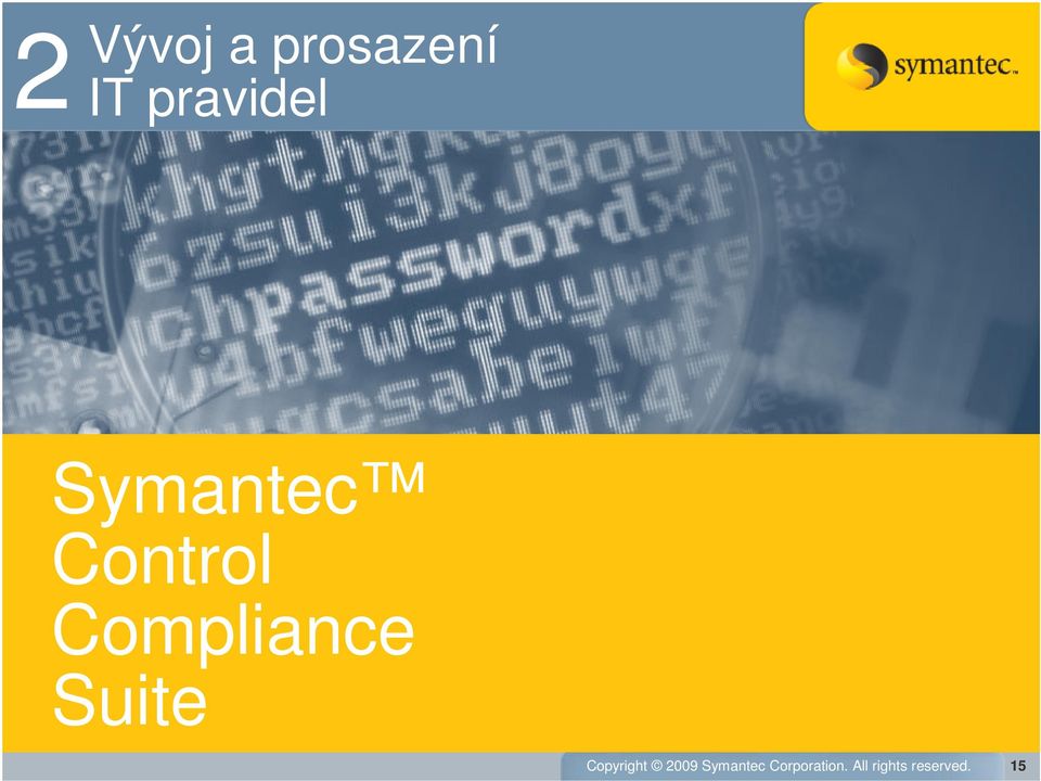 Suite Copyright 2009 Symantec