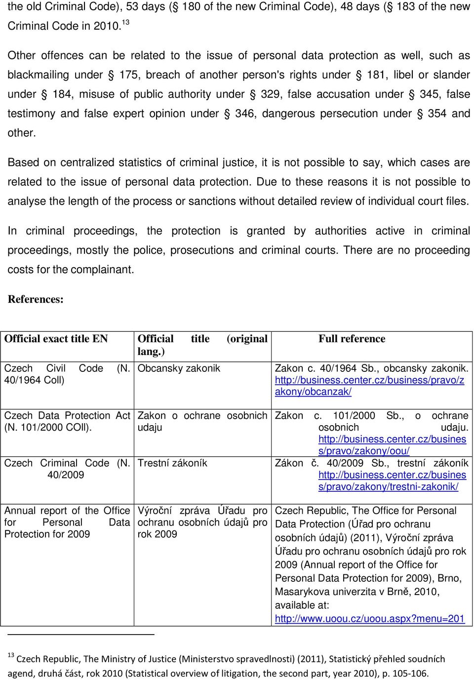 public authority under 329, false accusation under 345, false testimony and false expert opinion under 346, dangerous persecution under 354 and other.