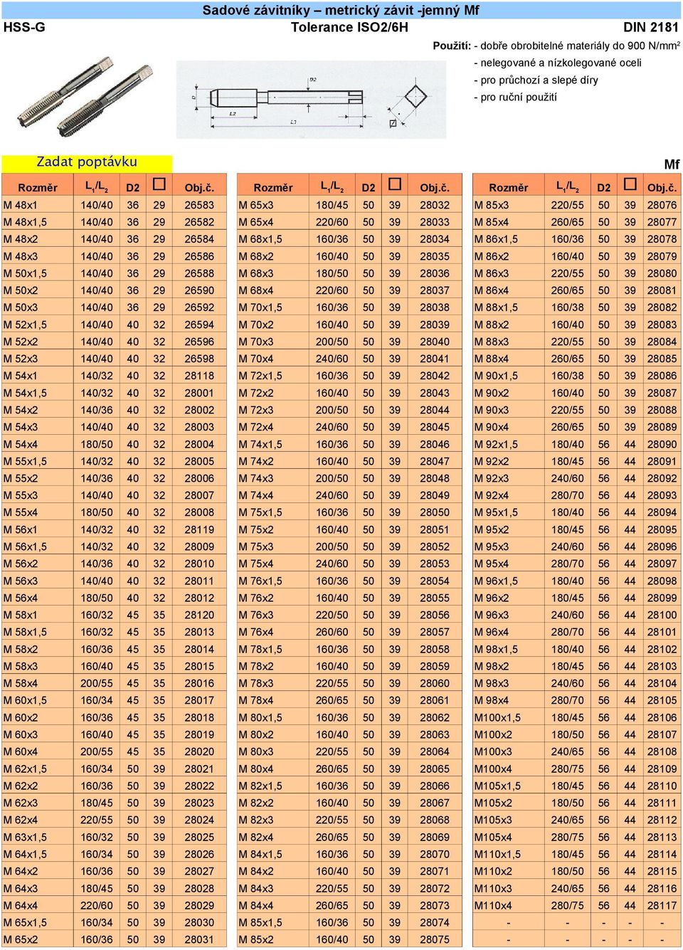 50x1,5 140/40 36 29 26588 M 68x3 180/50 50 39 28036 M 86x3 220/55 50 39 28080 M 50x2 140/40 36 29 26590 M 68x4 220/60 50 39 28037 M 86x4 260/65 50 39 28081 M 50x3 140/40 36 29 26592 M 70x1,5 160/36