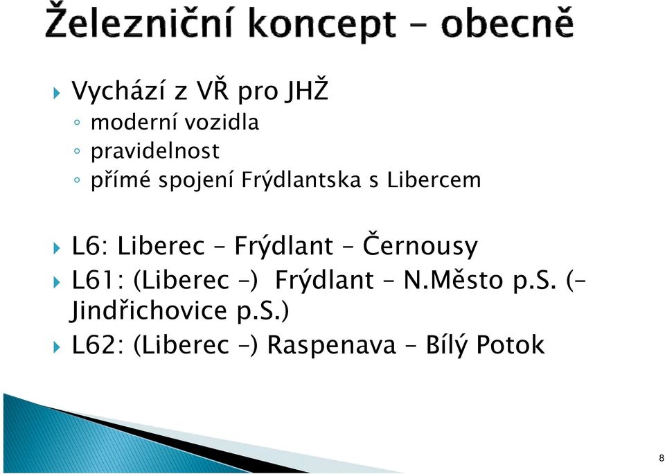 Černousy L61: (Liberec ) Frýdlant NMěsto N.Město ps p.s. ( Jindřichovice p.