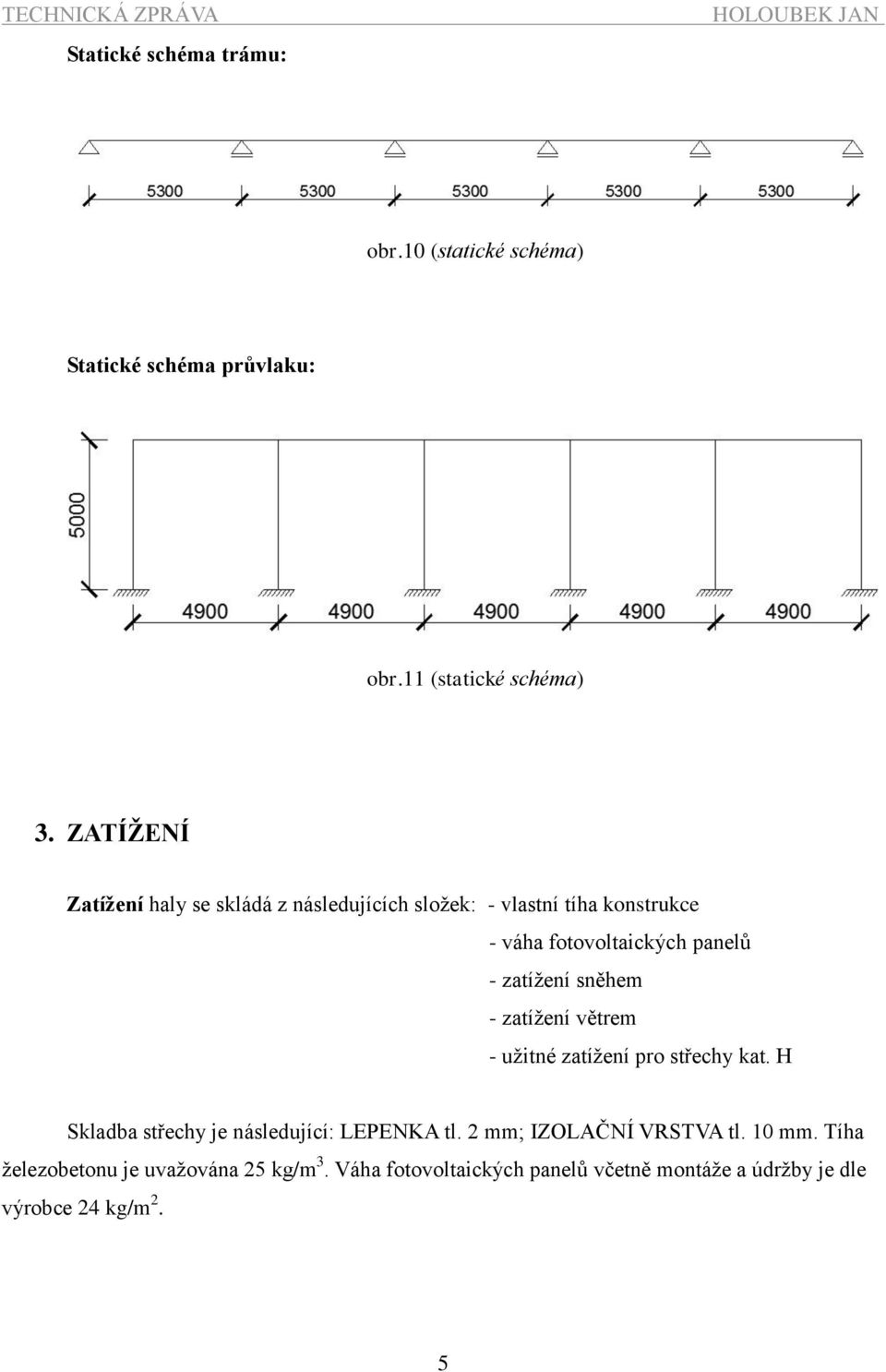 ZATÍŽENÍ Zatížení haly se skládá z následujících složek: - vlastní tíha konstrukce - váha fotovoltaických panelů - zatížení