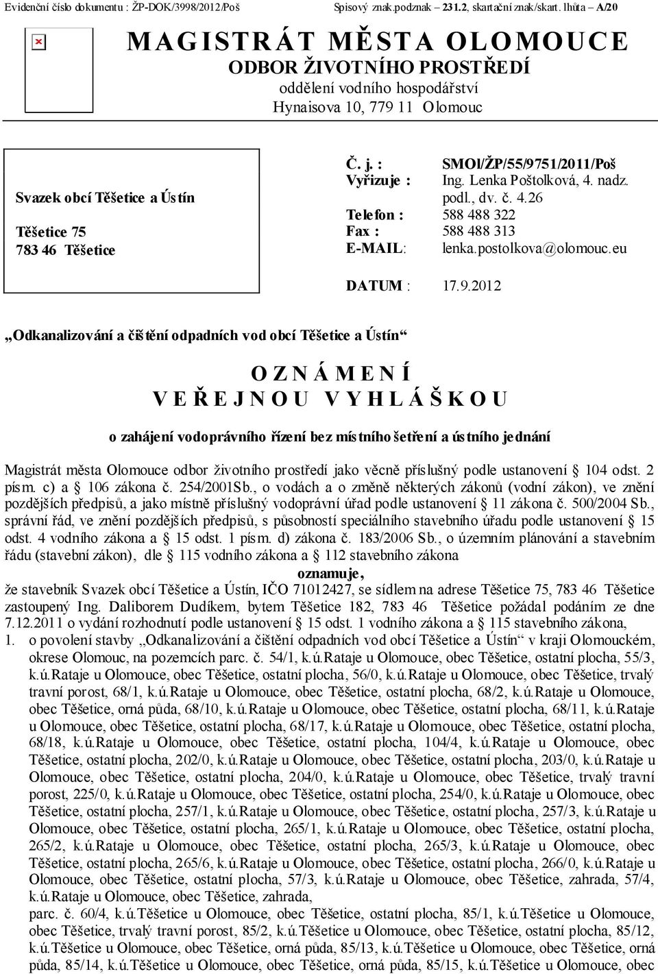 : SMOl/ŽP/55/97