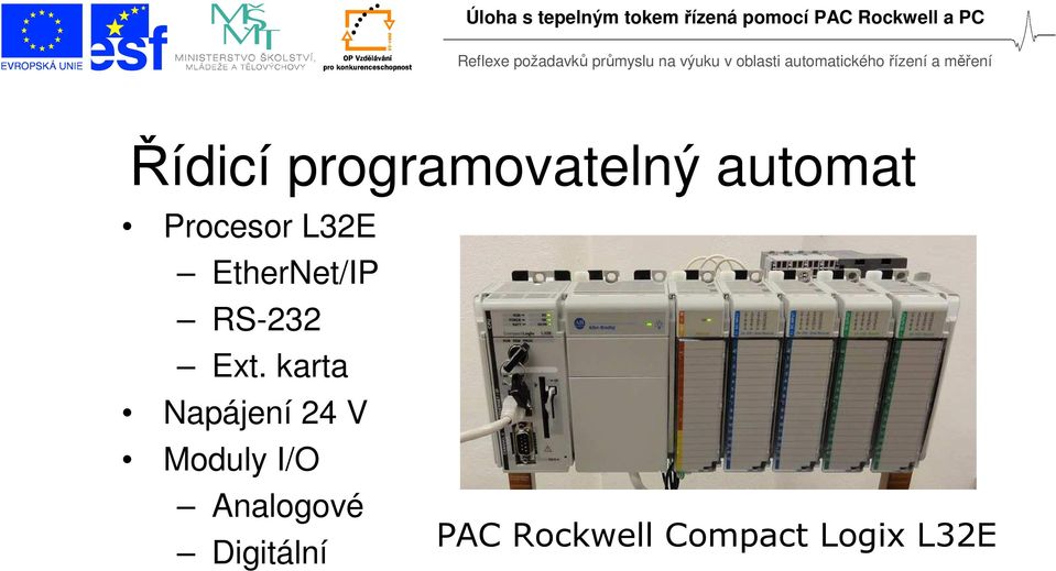 karta Napájení 24 V Moduly I/O