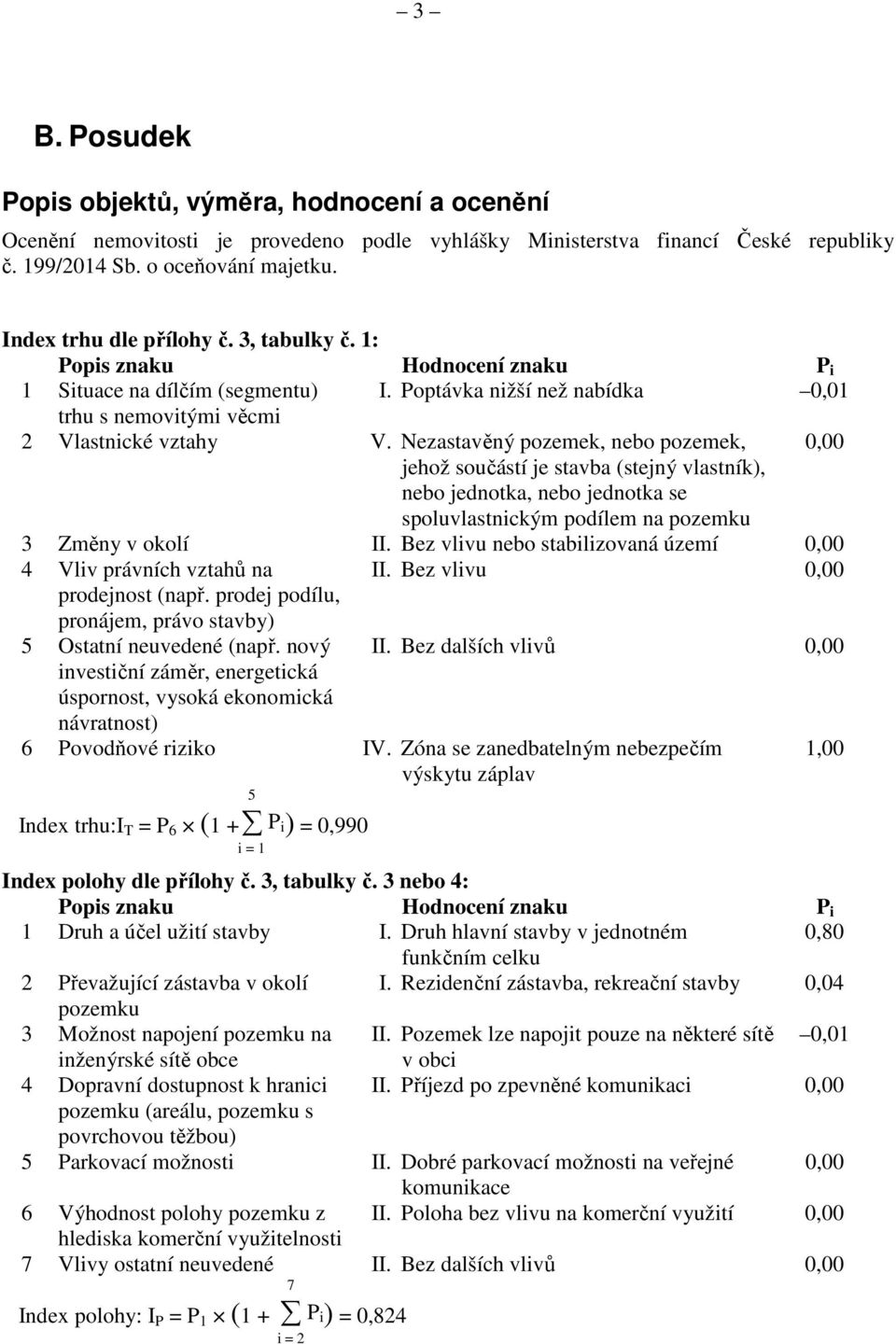 Nezastavěný pozemek, nebo pozemek, 0,00 jehož součástí je stavba (stejný vlastník), nebo jednotka, nebo jednotka se spoluvlastnickým podílem na pozemku 3 Změny v okolí II.