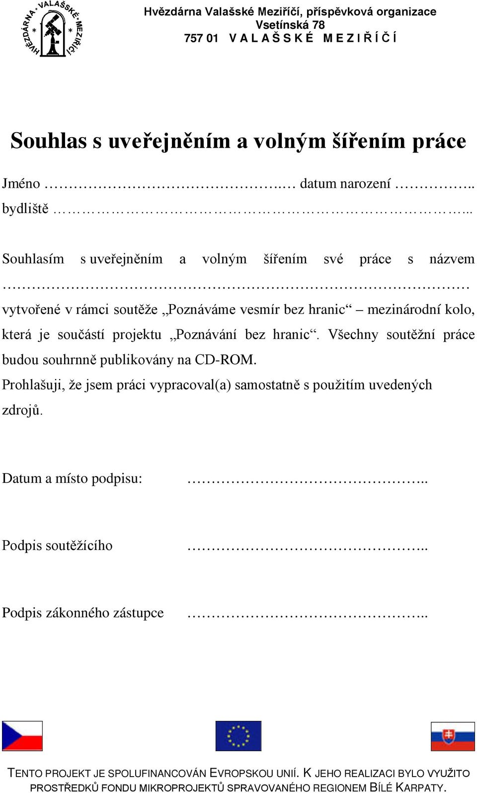 mezinárodní kolo, která je součástí projektu Poznávání bez hranic.