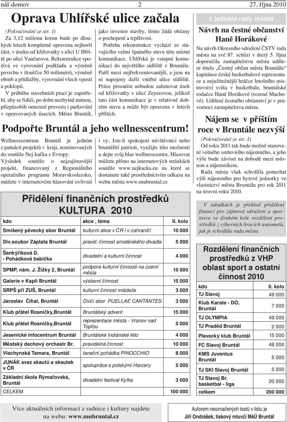 Rekonstrukce spo- ívá ve vyrovnání podkladu a vým n povrchu v tlouš ce 50 milimetr, vým n obrub a p ídlažby, vyrovnání všech vpustí a poklop.