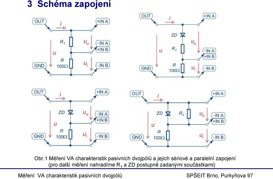 sériové a paralelní zapojení (pro další měření nahradíme R 1