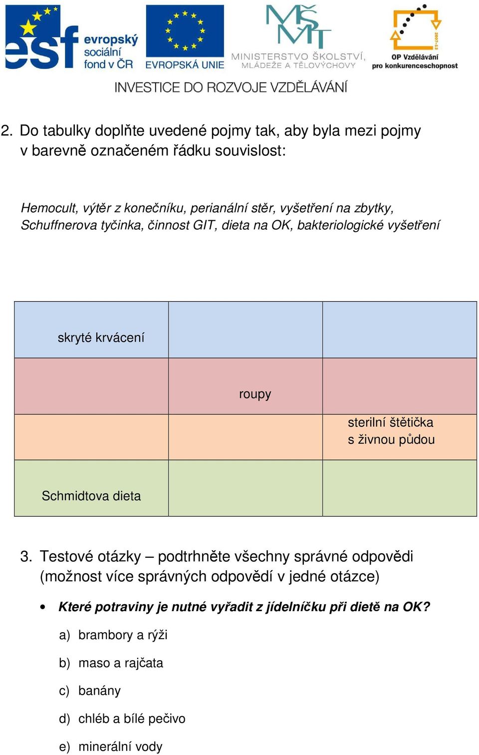 s živnou půdou Schmidtova dieta 3.