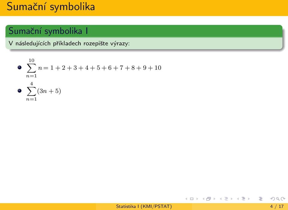 5razy: 10 ф n = 1 + 2 + 3 + 4 + 5 + 6 + 7 + 8 +