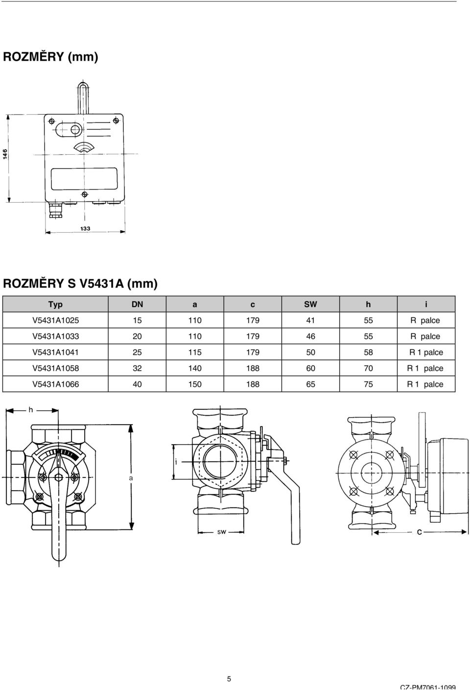 46 55 R palce V5431A1041 25 115 179 50 58 R 1 palce