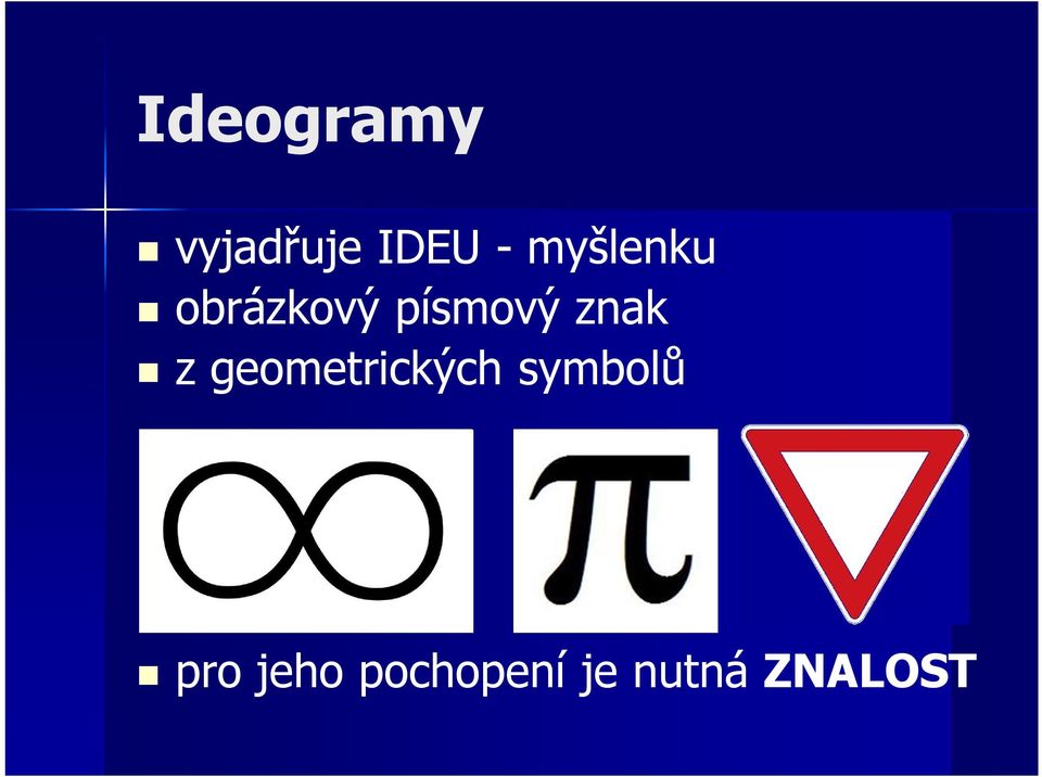 znak z geometrických symbolů
