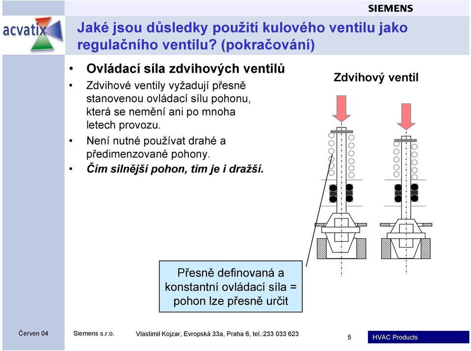 Není nutné používat drahé a předimenzované pohony.