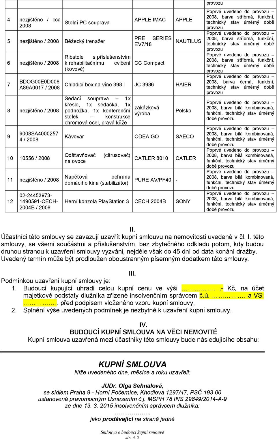 398 l JC 3986 HAIER Sedací souprava 1x křeslo, 1x sedačka, 1x podnožka, 1x konferenční stolek konstrukce chromová ocel, pravá kůže zakázková výroba Polsko Kávovar ODEA GO SAECO Odšťavňovač na ovoce