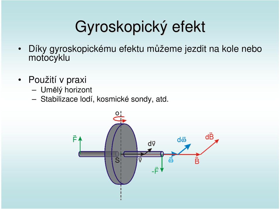 na kole nebo motocyklu Použití v