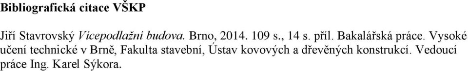 Vysoké učení technické v Brně, Fakulta stavební, Ústav