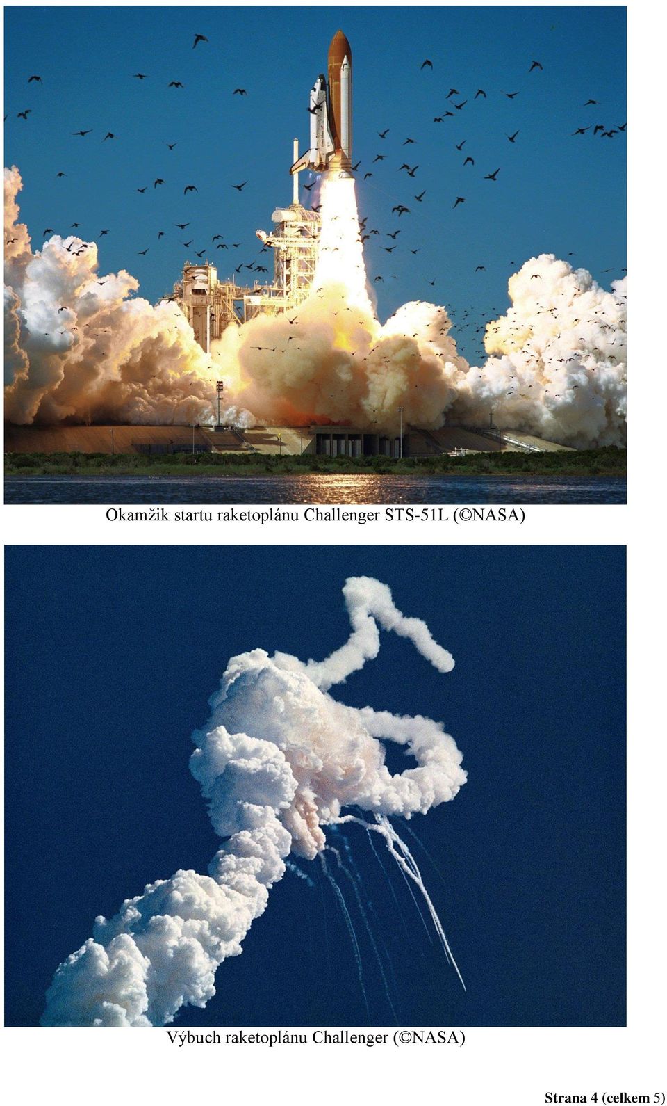 Výbuch raketoplánu