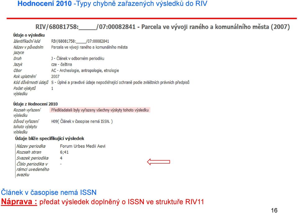 časopise nemá ISSN Náprava : předat