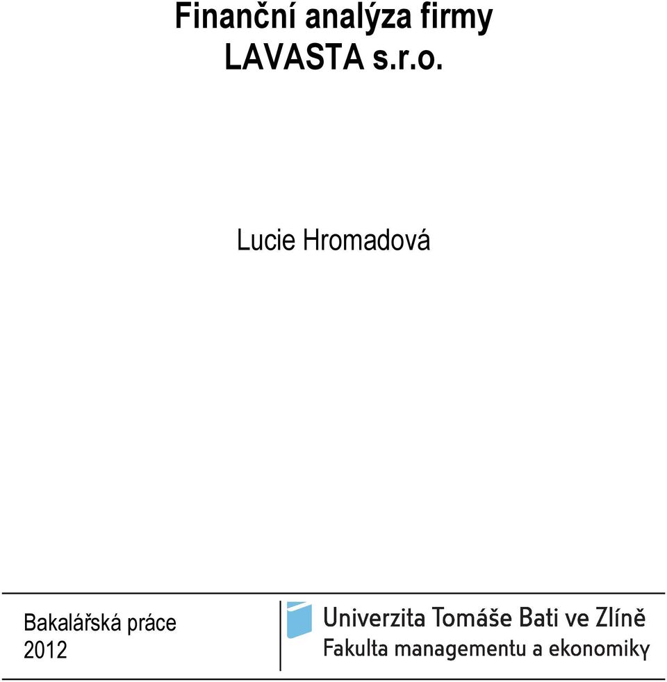 Lucie Hromadová