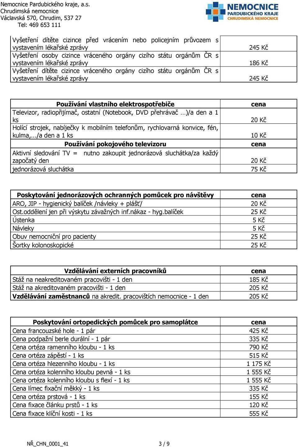 přehrávač )/a den a 1 ks Holící strojek, nabíječky k mobilním telefonům, rychlovarná konvice, fén, kulma,.