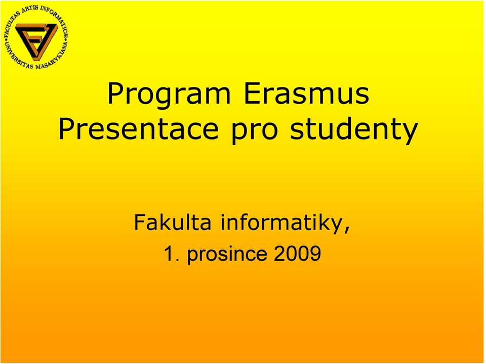 studenty Fakulta