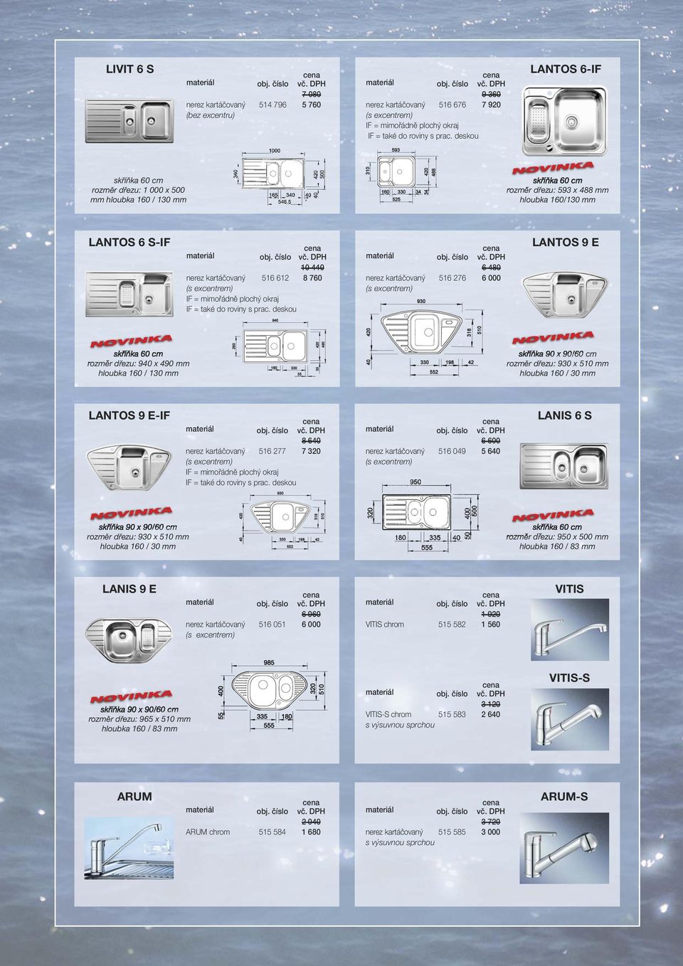 290 180 330 35 420 35 490 420 40 330 552 198 318 42 510 skříňka 90 x 90/60 cm rozměr dřezu: 930 x 510 mm hloubka 160 / 30 mm LANTOS 9 E-IF 8 640 nerez kartáčovaný 516 277 7 320 (s excentrem) 6 600