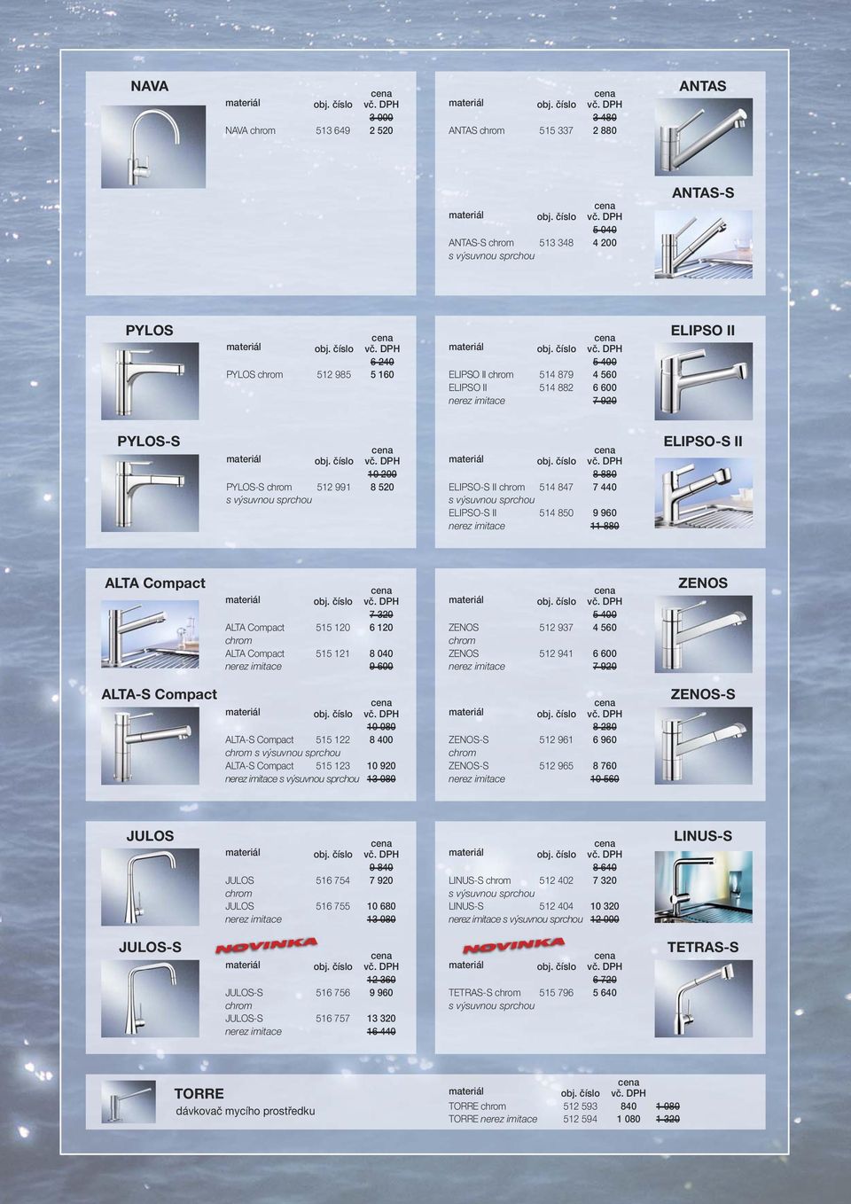 320 ALTA Compact 515 120 6 120 chrom ALTA Compact 515 121 8 040 nerez imitace 9 600 5 400 ZENOS 512 937 4 560 chrom ZENOS 512 941 6 600 nerez imitace 7 920 ZENOS ALTA-S Compact 10 080 ALTA-S Compact