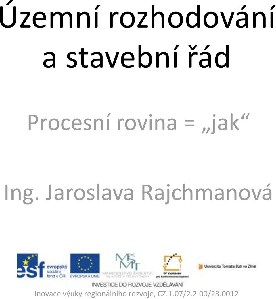 Procesní rovina =