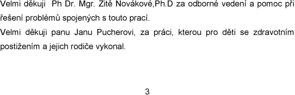 spojených s touto prací.