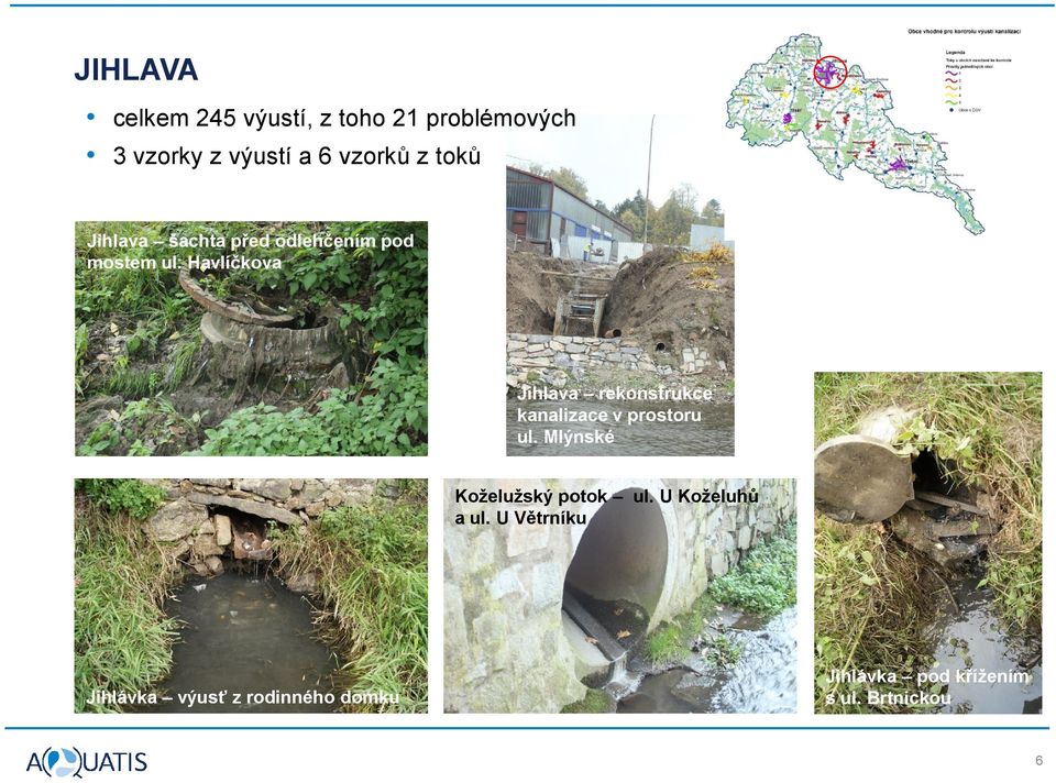 Havlíčkova Jihlava rekonstrukce kanalizace v prostoru ul.