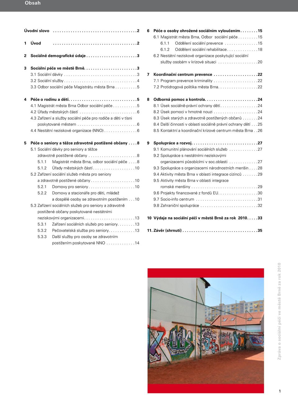 ..18 6.2 Nestátní neziskové organizace poskytující sociální služby osobám v krizové situaci...20 7 Koordinační centrum prevence... 22 7.1 Program prevence kriminality...22 7.2 Protidrogová politika města Brna.